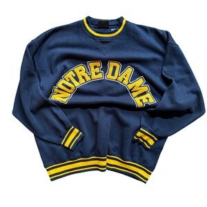VINTAGE NOTRE DAME CREWNECK SWEATSHIRT - SIZE XL
